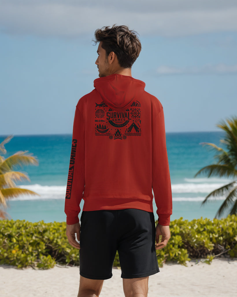SG Series 1 Performance Long Sleeve Hoodie - Scarlet