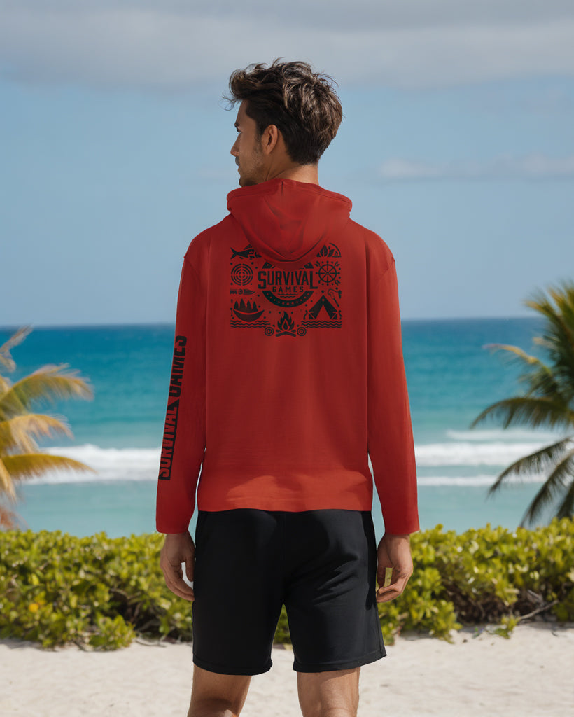 SG Series 1 Performance Long Sleeve Hoodie - Scarlet