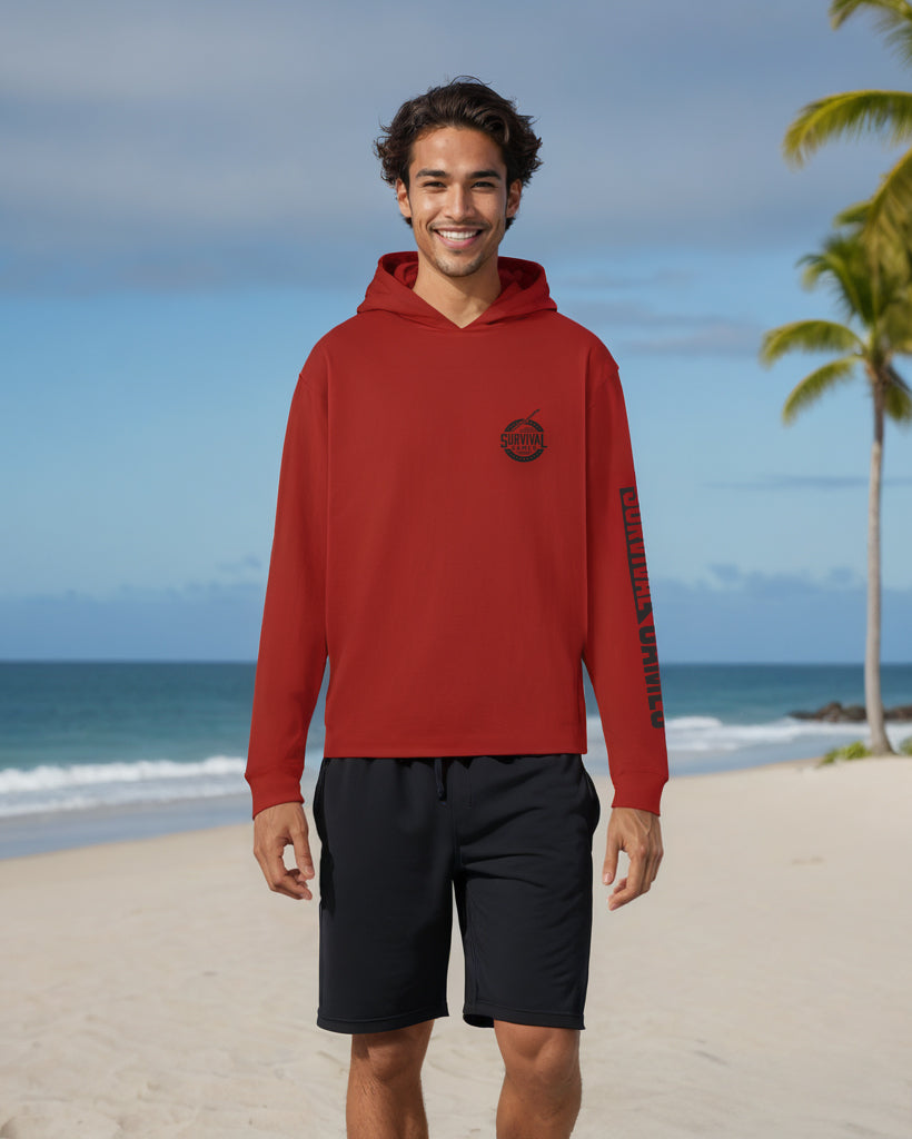 SG Series 1 Performance Long Sleeve Hoodie - Scarlet