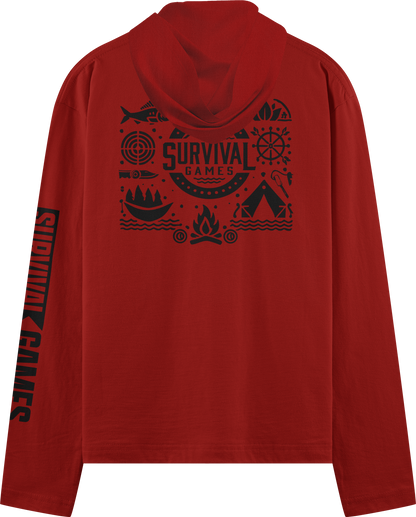 SG Series 1 Performance Long Sleeve Hoodie - Scarlet
